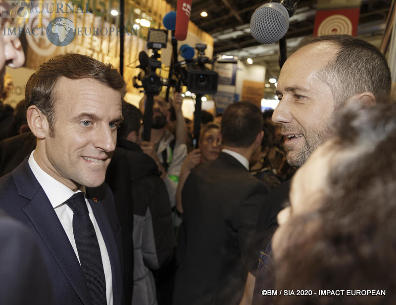 Le Président Emmanuel Macron au 57ème Salon de l'agriculture.