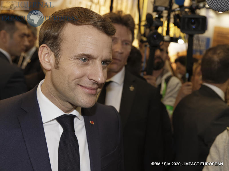 Le Président Emmanuel Macron au 57ème Salon de l'agriculture.