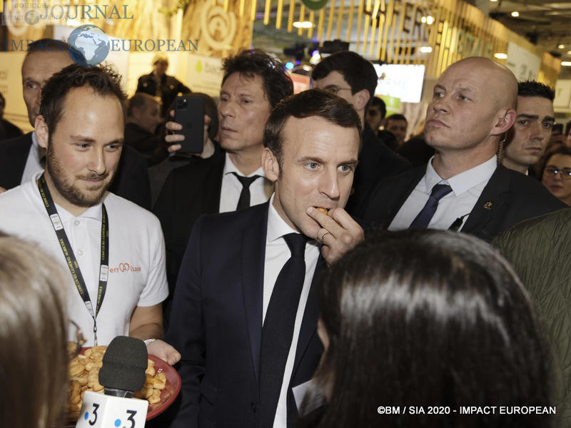 Le Président Emmanuel Macron au 57ème Salon de l'agriculture.