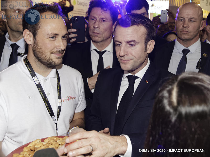 Le Président Emmanuel Macron au 57ème Salon de l'agriculture.