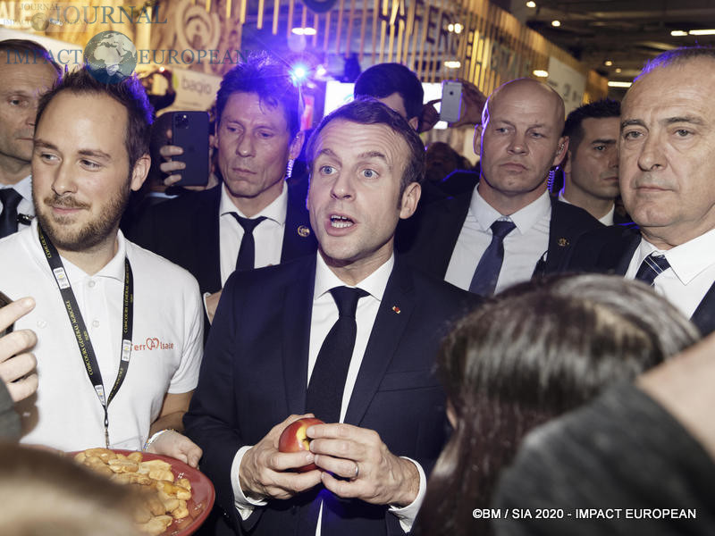 Le Président Emmanuel Macron au 57ème Salon de l'agriculture.