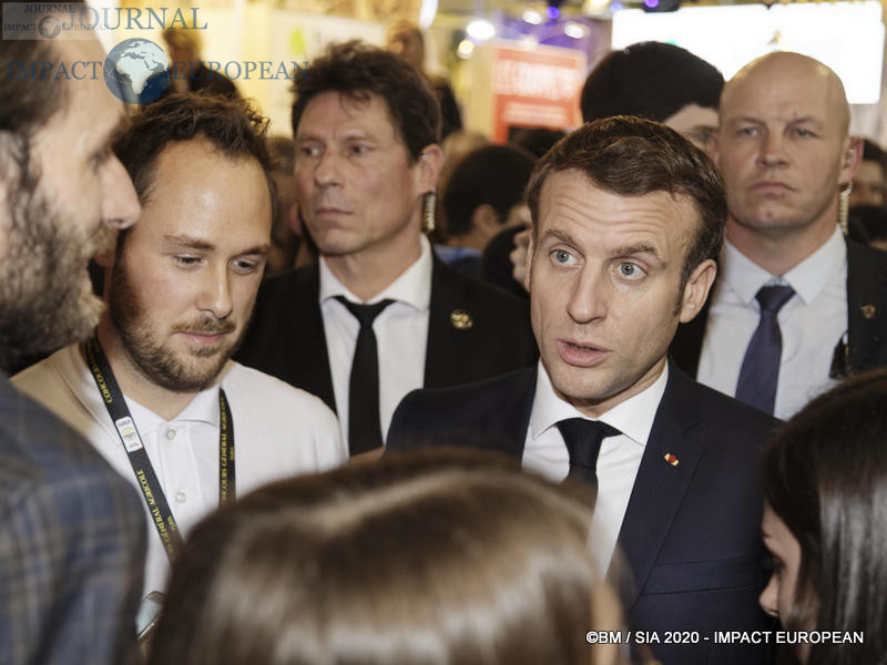 Le Président Emmanuel Macron au 57ème Salon de l'agriculture.