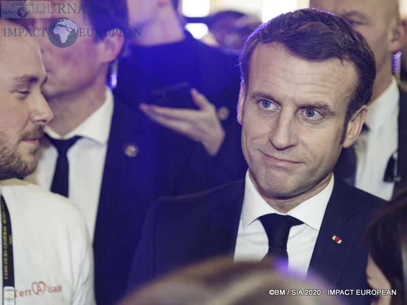 Le Président Emmanuel Macron au 57ème Salon de l'agriculture.