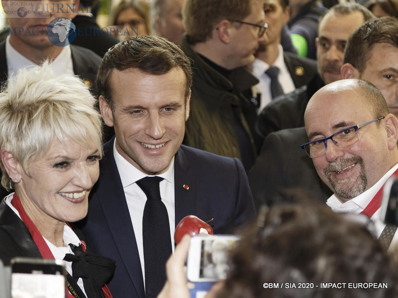 Le Président Emmanuel Macron au 57ème Salon de l'agriculture.