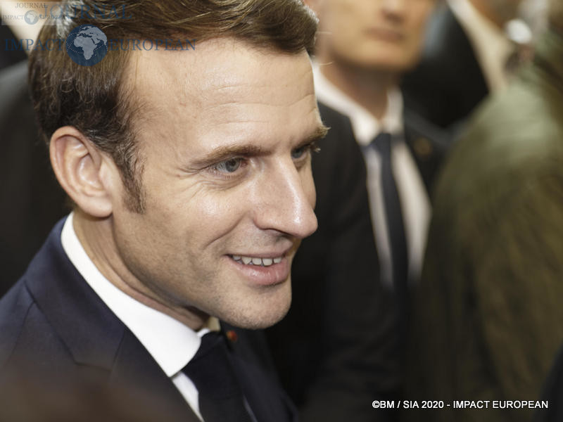 Le Président Emmanuel Macron au 57ème Salon de l'agriculture.