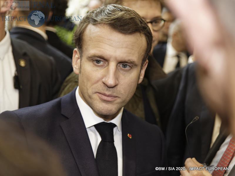 Le Président Emmanuel Macron au 57ème Salon de l'agriculture.