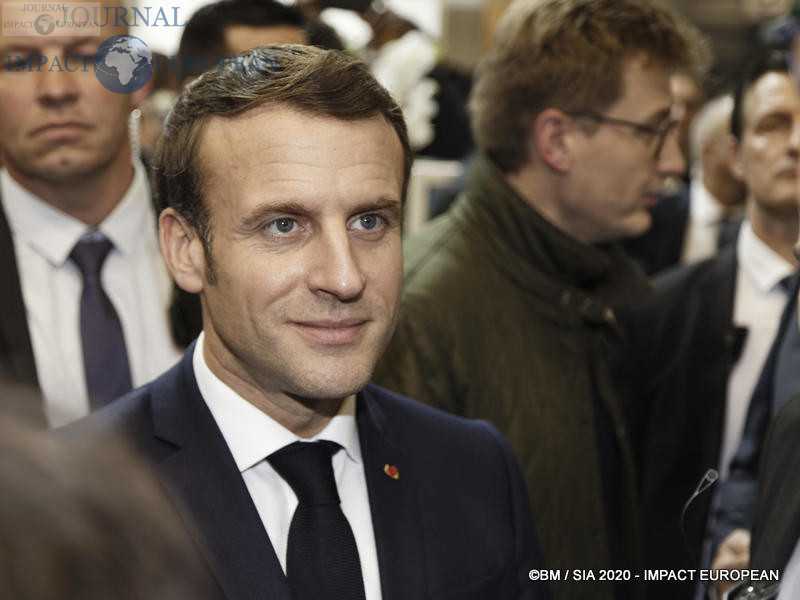 Le Président Emmanuel Macron au 57ème Salon de l'agriculture.