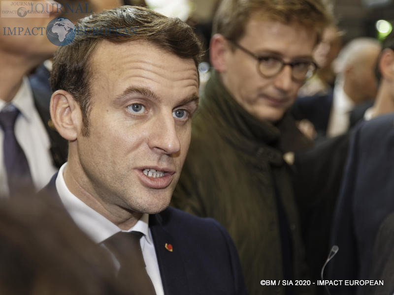 Le Président Emmanuel Macron au 57ème Salon de l'agriculture.