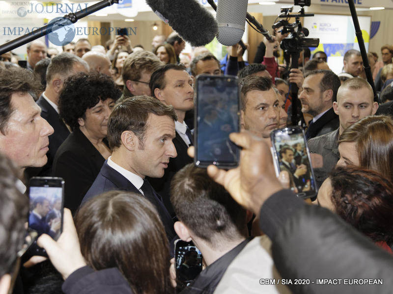 Le Président Emmanuel Macron au 57ème Salon de l'agriculture.