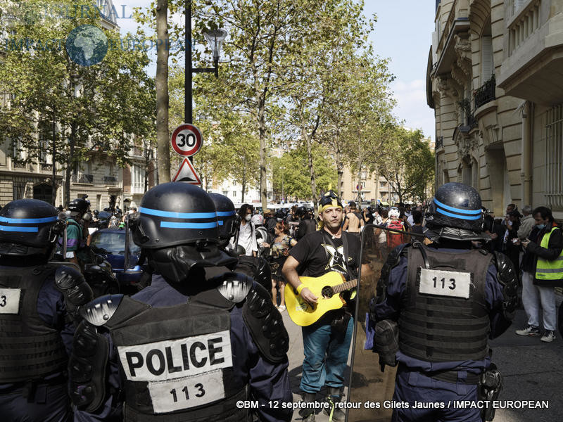 Manifestation des Gilets Jaunes du 12 septembre 2020 à Paris