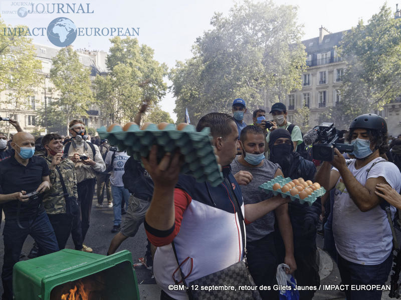 Manifestation des Gilets Jaunes du 12 septembre 2020 à Paris