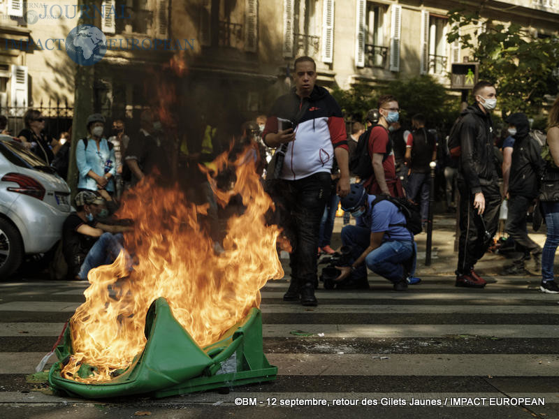 Manifestation des Gilets Jaunes du 12 septembre 2020 à Paris