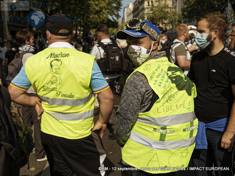 Manifestation des Gilets Jaunes du 12 septembre 2020 à Paris