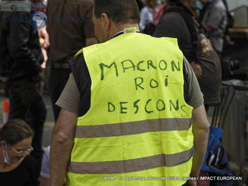 Manifestation des Gilets Jaunes du 12 septembre 2020 à Paris