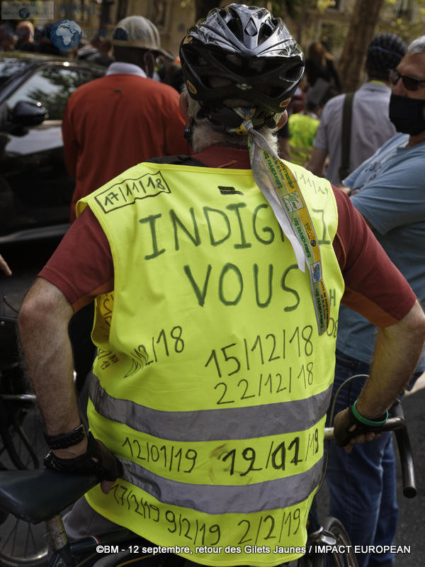 Manifestation des Gilets Jaunes du 12 septembre 2020 à Paris