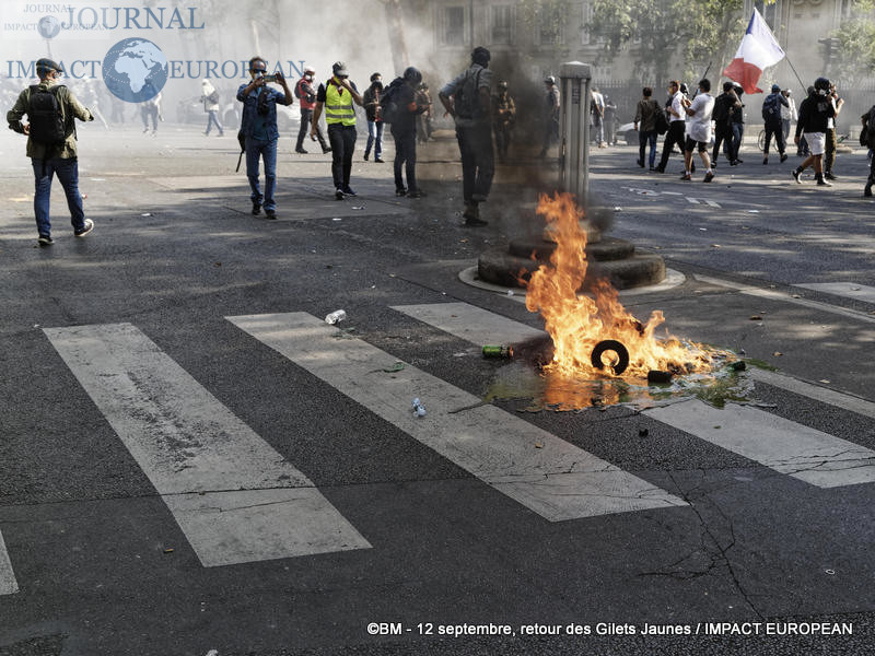 Manifestation des Gilets Jaunes du 12 septembre 2020 à Paris