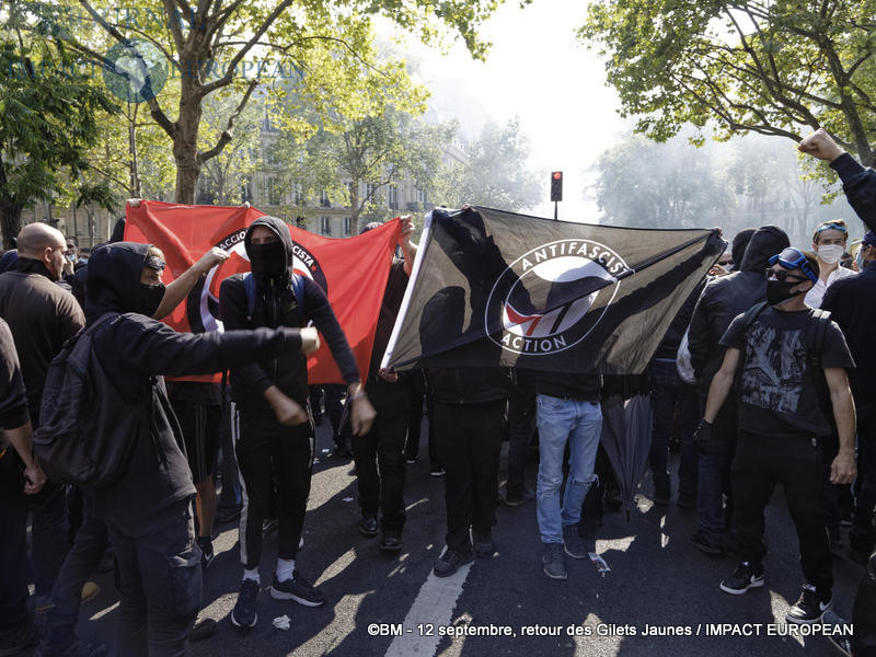 Manifestation des Gilets Jaunes du 12 septembre 2020 à Paris