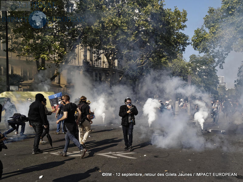 Manifestation des Gilets Jaunes du 12 septembre 2020 à Paris