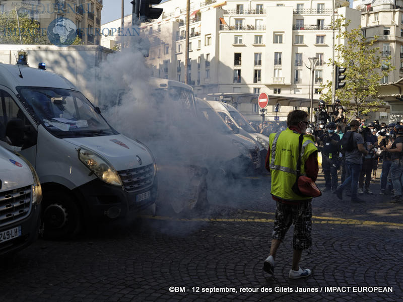 Manifestation des Gilets Jaunes du 12 septembre 2020 à Paris