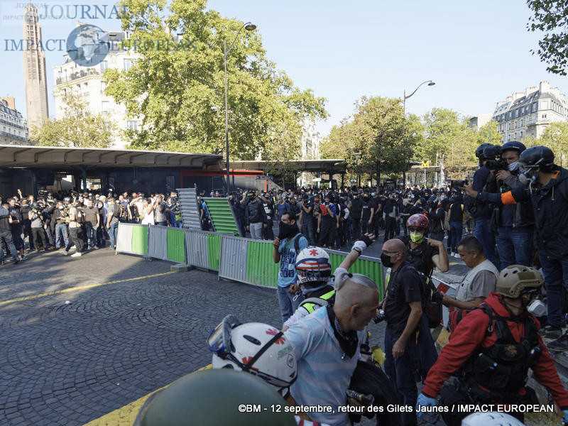 Manifestation des Gilets Jaunes du 12 septembre 2020 à Paris