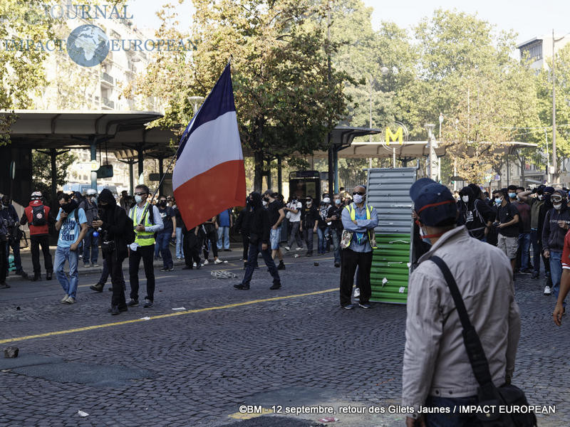 Manifestation des Gilets Jaunes du 12 septembre 2020 à Paris