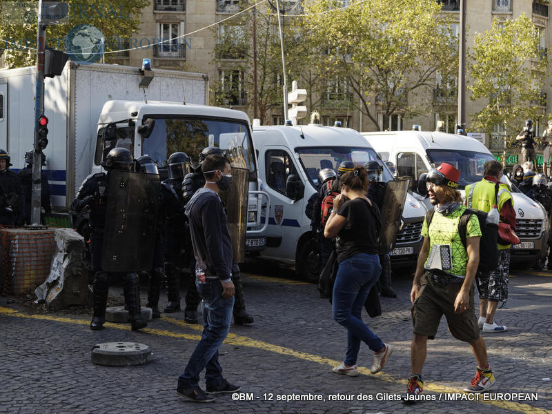 Manifestation des Gilets Jaunes du 12 septembre 2020 à Paris