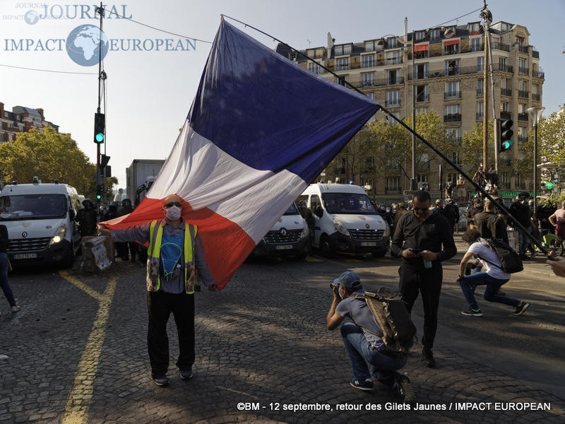 Manifestation des Gilets Jaunes du 12 septembre 2020 à Paris