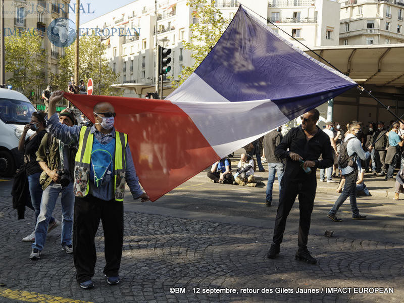 Manifestation des Gilets Jaunes du 12 septembre 2020 à Paris