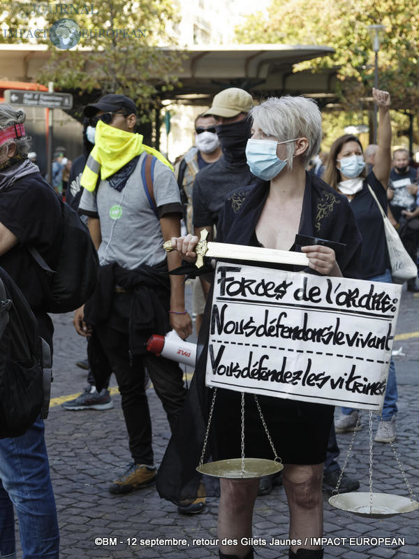 Manifestation des Gilets Jaunes du 12 septembre 2020 à Paris