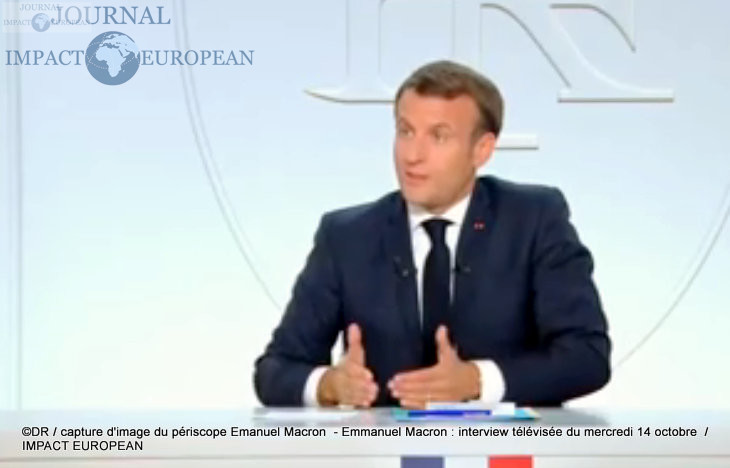 Emmanuel Macron : interview télévisée du mercredi 14 octobre
