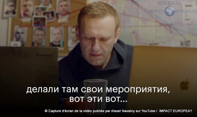 Capture d'écran de la vidéo publiée par Alexeï Navalny sur YouTube