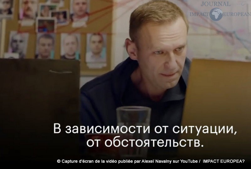 Capture d'écran de la vidéo publiée par Alexeï Navalny sur YouTube