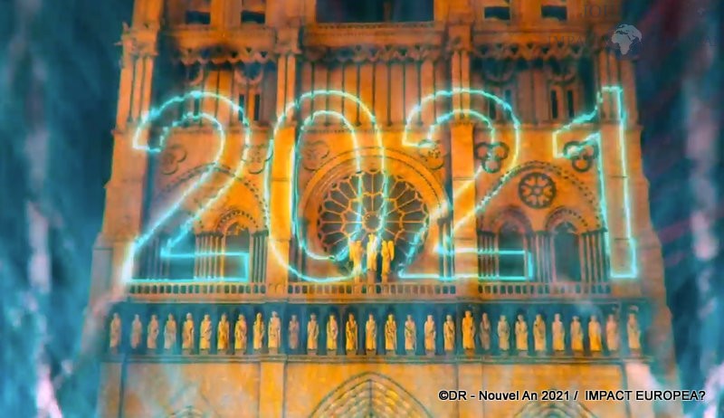 Paris - Concert de Jean-Michel Jarre dans Notre-Dame virtuelle