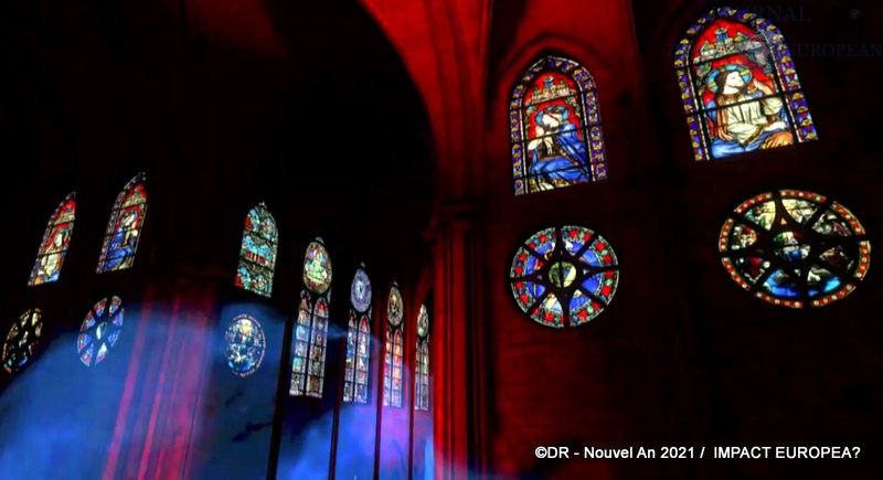 Paris - Concert de Jean-Michel Jarre dans Notre-Dame virtuelle