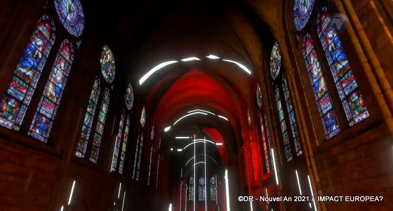 Paris - Concert de Jean-Michel Jarre dans Notre-Dame virtuelle