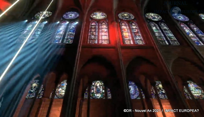 Paris - Concert de Jean-Michel Jarre dans Notre-Dame virtuelle