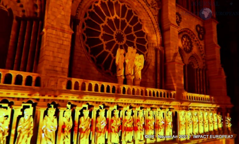 Paris - Concert de Jean-Michel Jarre dans Notre-Dame virtuelle