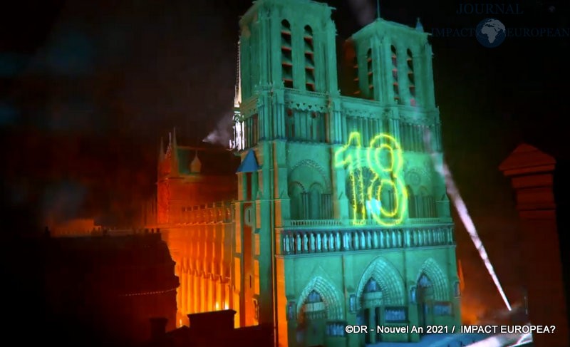 Paris - Concert de Jean-Michel Jarre dans Notre-Dame virtuelle