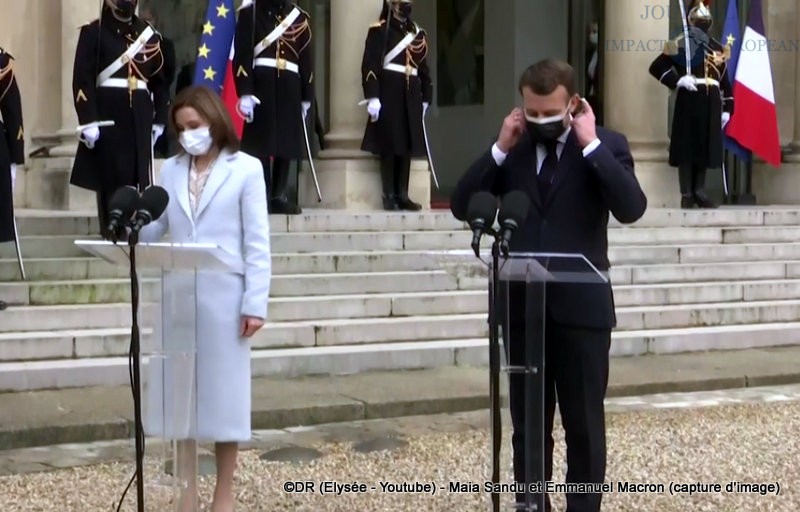 Maia Sandu et Emmanuel Macron