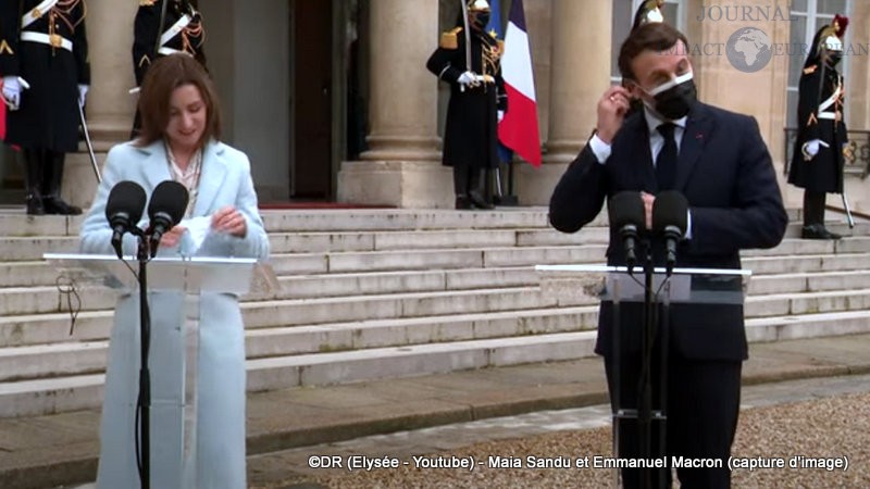 Maia Sandu et Emmanuel Macron