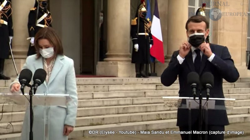 Maia Sandu et Emmanuel Macron