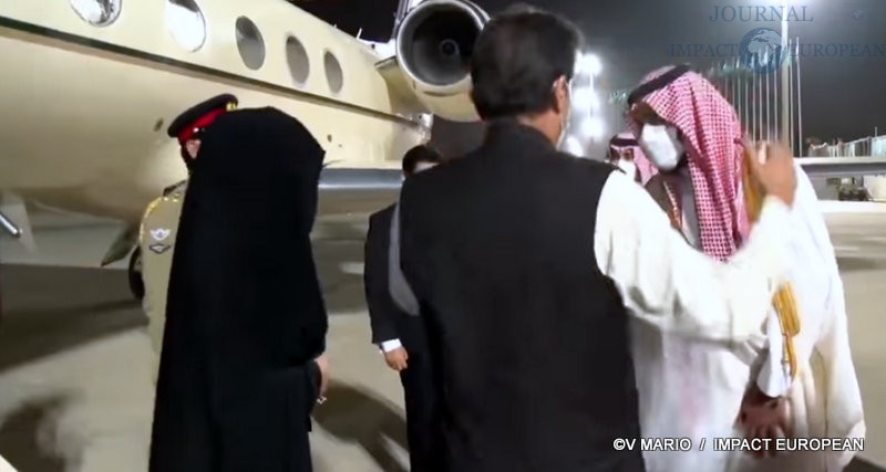 Le prince héritier Mohammed Bin Salman et Imran Khan