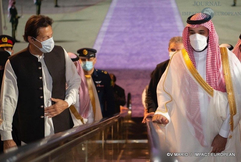 Le prince héritier Mohammed Bin Salman et Imran Khan