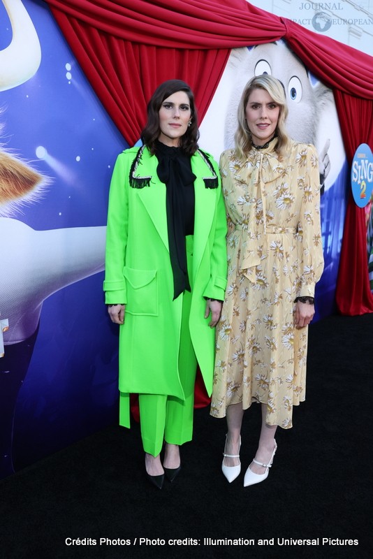 Kate Mulleavy and Laura Mullleavy attend as Illumination and Universal Pictures celebrate the Premiere of SING 2 at the Greek Theater in Los Angeles, CA on Sunday, December 12, 2021(Photo: Mark Von Holden/ABImages)