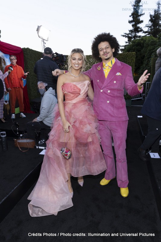 Tori Kelly and Eric André attend as Illumination and Universal Pictures celebrate the Premiere of SING 2 at the Greek Theater in Los Angeles, CA on Sunday, December 12, 2021

(Photo: Mark Von Holden/ABImages)