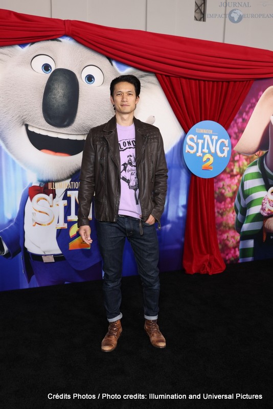 Harry Shum Jr. attends as Illumination and Universal Pictures celebrate the Premiere of SING 2 at the Greek Theater in Los Angeles, CA on Sunday, December 12, 2021(Photo: Mark Von Holden/ABImages)