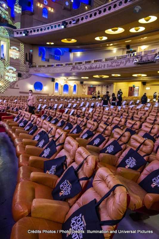 Presentation du film « Tous en Scene 2» au Grand Rex à Paris le 26 novembre 2021. © Olivier Borde