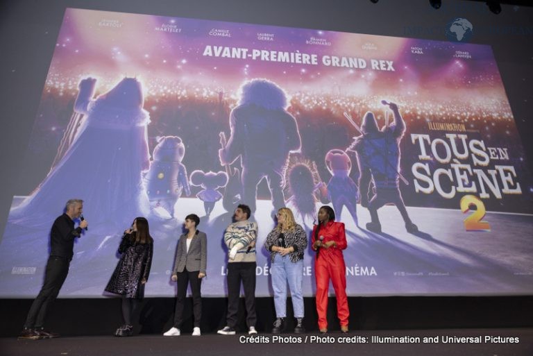 Presentation du film « Tous en Scene 2» au Grand Rex à Paris le 26 novembre 2021. © Olivier Borde