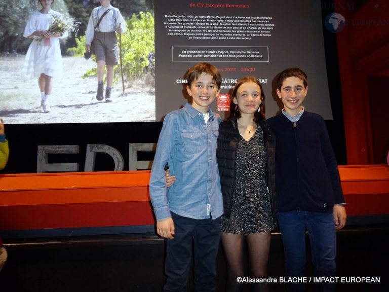 Marcel (Léo CAMPION), Lilli (Baptiste NEGREL) et Isabelle (Lucie LOSTE-BERCET)