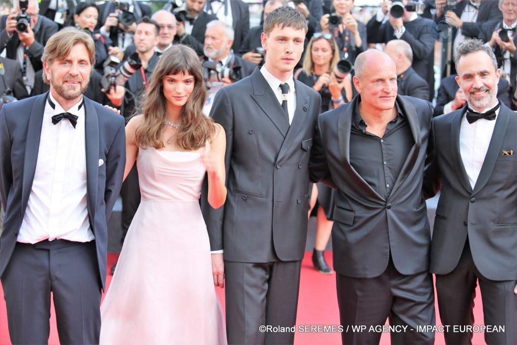 Ruben Ostlund, Charlbi Dean Kriek, Harris Dickinson,, Woody Harrelson